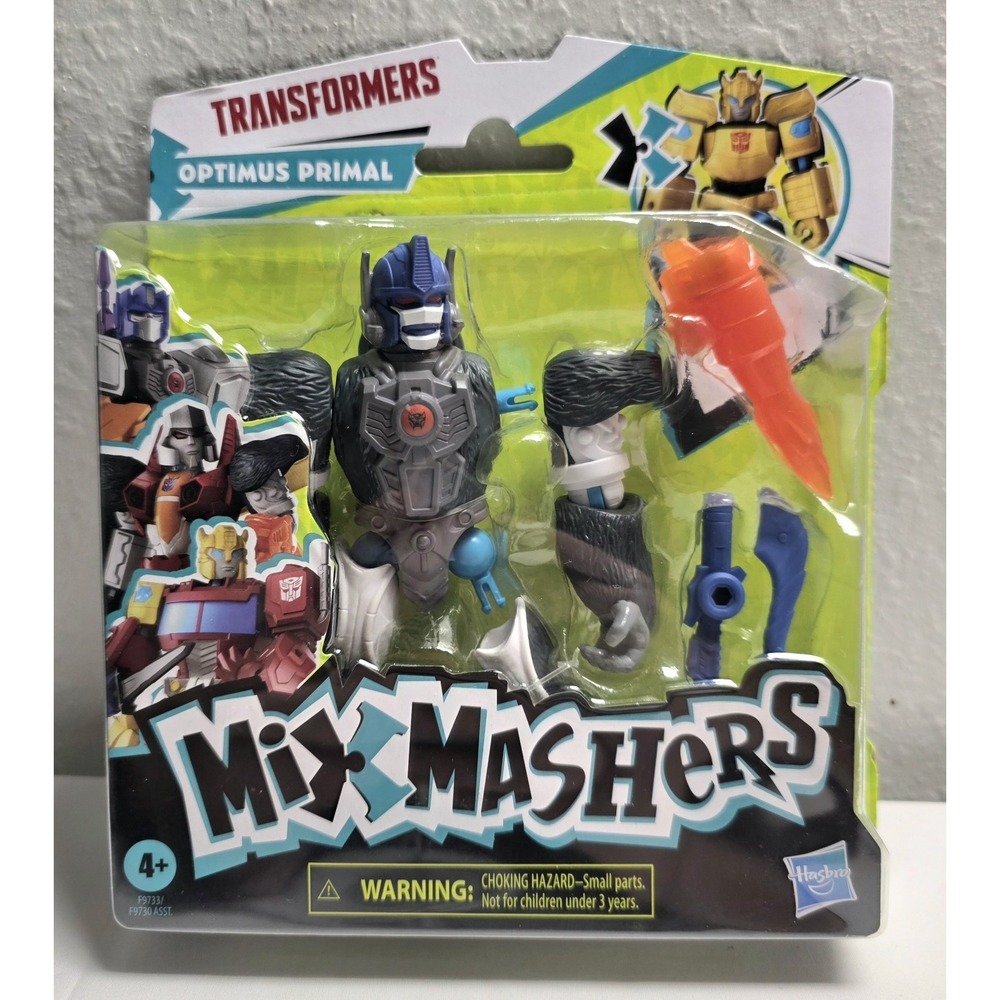 Transformers MixMashers Optimus Primal Custom Mix-and-Match Action Figure & A...